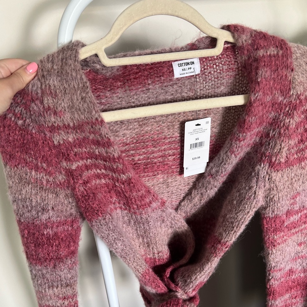 Cotton on tie in the front long sleeve